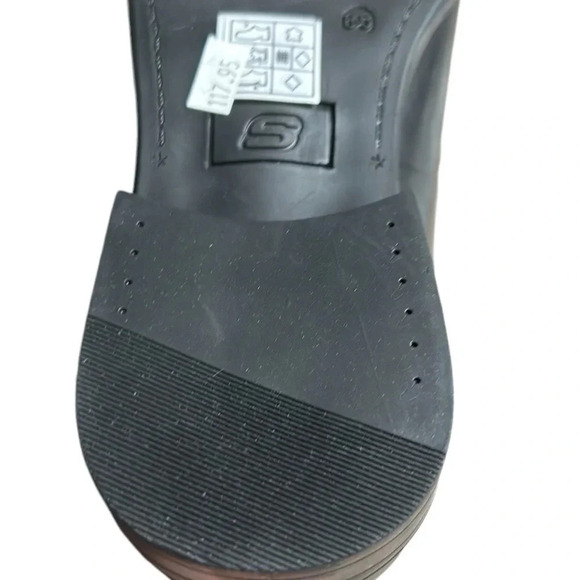 Sketchers shoes,men leather,black, NEW! Oxford,classic fit,air cooled ,204850 - Picture 9 of 16